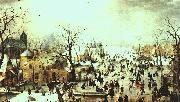 Hendrick Avercamp Winter Landscape Norge oil painting reproduction
